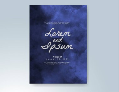 Soyut arkaplanlı düğün davetiyesi