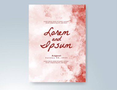 Soyut arkaplanlı düğün davetiyesi