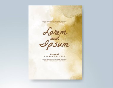 Soyut arkaplanlı düğün davetiyesi