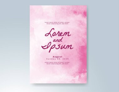 Soyut arkaplanlı düğün davetiyesi