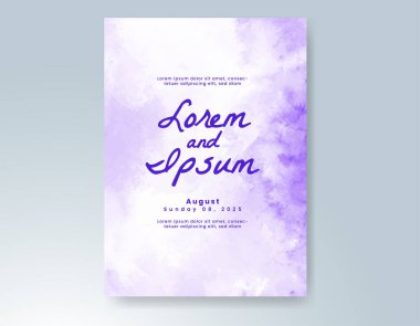 Soyut arkaplanlı düğün davetiyesi