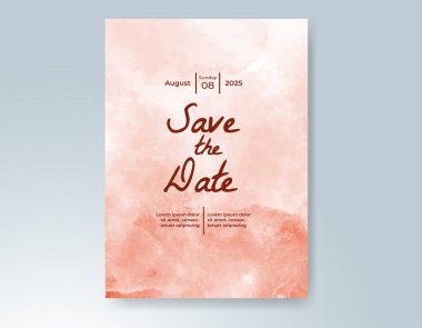 Soyut arkaplanlı düğün davetiyesi