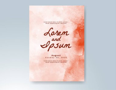 Soyut arkaplanlı düğün davetiyesi