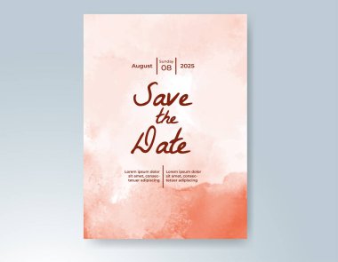 Soyut arkaplanlı düğün davetiyesi