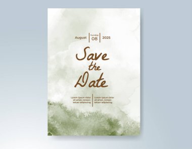 Soyut arkaplanlı düğün davetiyesi