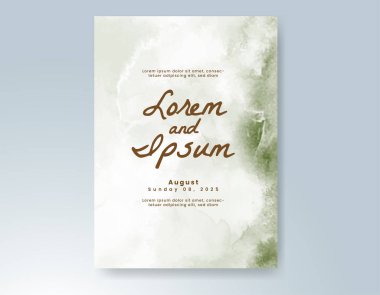 Soyut arkaplanlı düğün davetiyesi