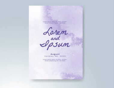 Soyut arkaplanlı düğün davetiyesi