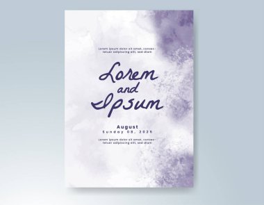 Soyut arkaplanlı düğün davetiyesi