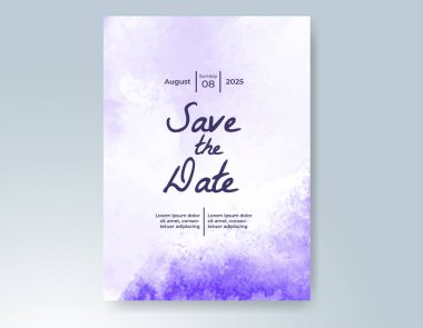 Soyut arkaplanlı düğün davetiyesi