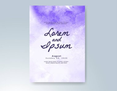 Soyut arkaplanlı düğün davetiyesi