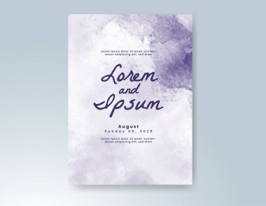 Soyut arkaplanlı düğün davetiyesi