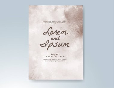 Soyut arkaplanlı düğün davetiyesi