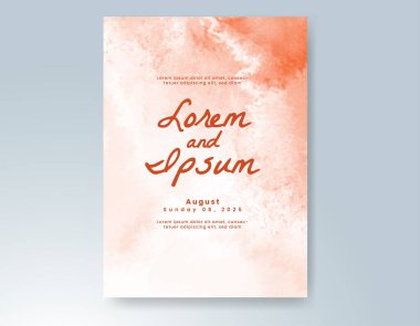 Soyut arkaplanlı düğün davetiyesi