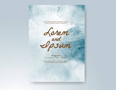 Soyut arkaplanlı düğün davetiyesi