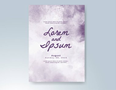 Soyut arkaplanlı düğün davetiyesi