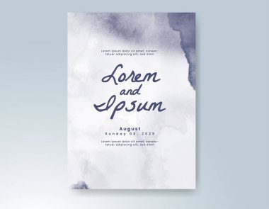 Soyut arkaplanlı düğün davetiyesi