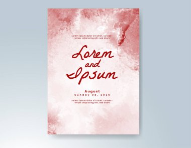 Soyut arkaplanlı düğün davetiyesi