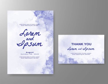 Soyut arkaplanlı düğün davetiyesi