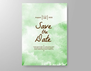 Soyut arkaplanlı düğün davetiyesi