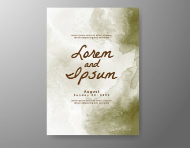 Soyut arkaplanlı düğün davetiyesi