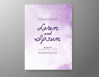 Soyut arkaplanlı düğün davetiyesi