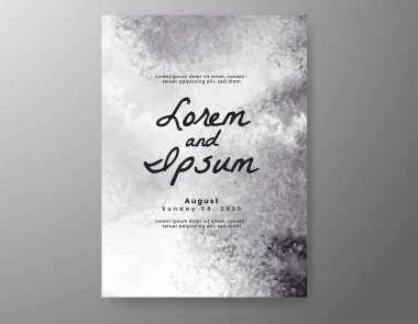 Soyut arkaplanlı düğün davetiyesi