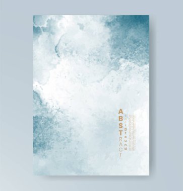 Yeni yılın kutlu olsun. Suluboya arkaplanlı 2025 kart şablonu.