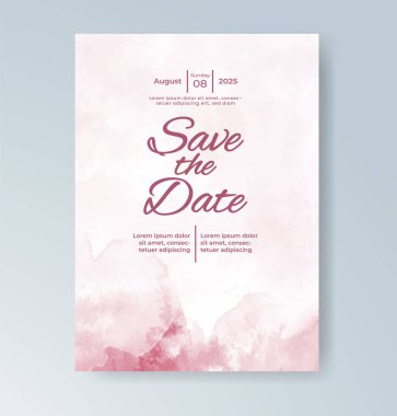 Soyut arkaplanlı düğün davetiyesi