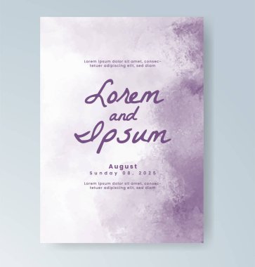 Soyut arkaplanlı düğün davetiyesi