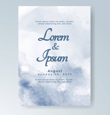 Soyut arkaplanlı düğün davetiyesi