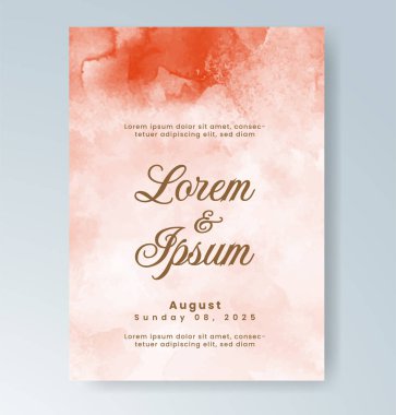 Soyut arkaplanlı düğün davetiyesi