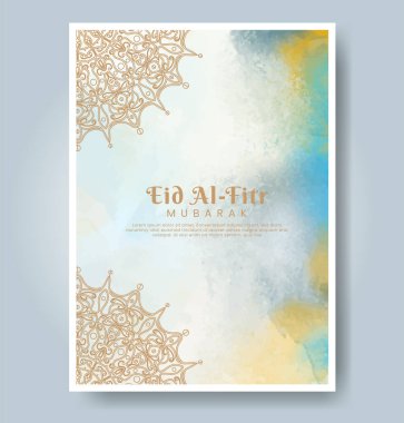 Suluboya geçmişi olan bir Kurban Bayramı. Soyut resimleme