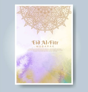 Suluboya geçmişi olan bir Kurban Bayramı. Soyut resimleme