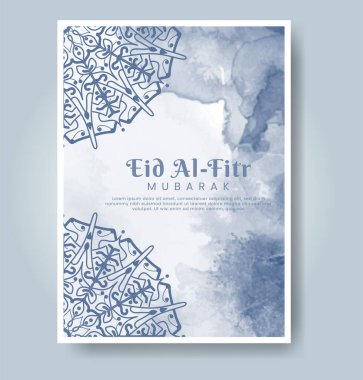 Suluboya geçmişi olan bir Kurban Bayramı. Soyut resimleme