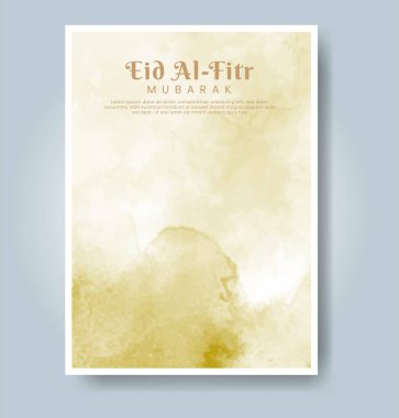 Suluboya geçmişi olan bir Kurban Bayramı. Soyut resimleme