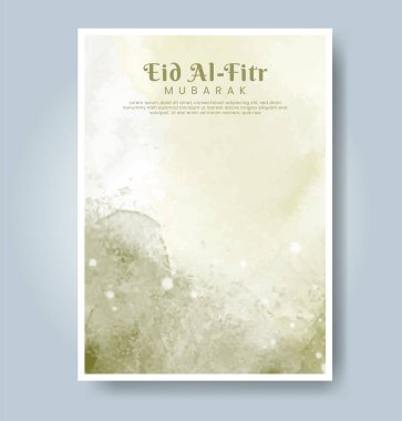 Suluboya geçmişi olan bir Kurban Bayramı. Soyut resimleme