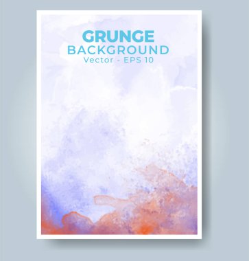 Parlak renkli vektör suluboya arka planı olan kartlar. Randevunuz, kartpostalınız, afişiniz için tasarım.