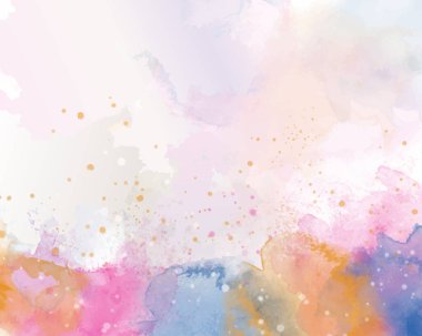 Arka plan için soyut renkli sulu boya. Dijital sanat resim