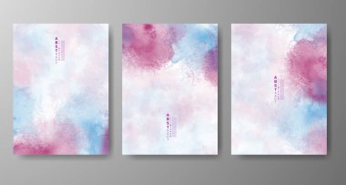 Soyut suluboya arka plan çizimleri. Kapak için tasarım, tarih, kartpostal, afiş, logo.