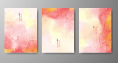 Soyut suluboya arka plan çizimleri. Kapak için tasarım, tarih, kartpostal, afiş, logo.