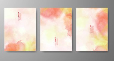 Soyut suluboya arka plan çizimleri. Kapak için tasarım, tarih, kartpostal, afiş, logo.