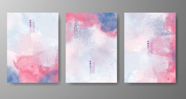 Soyut suluboya arka plan çizimleri. Kapak için tasarım, tarih, kartpostal, afiş, logo.
