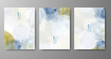 Soyut suluboya arka plan çizimleri. Kapak için tasarım, tarih, kartpostal, afiş, logo.