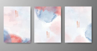 Soyut suluboya arka plan çizimleri. Kapak için tasarım, tarih, kartpostal, afiş, logo.