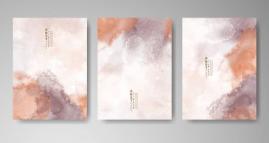 Suluboya geçmişi olan kartlar. Kapak için tasarım, tarih, kartpostal, afiş, logo.