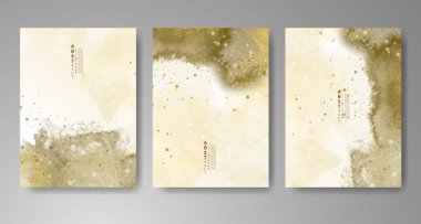 Suluboya geçmişi olan kartlar. Kapak için tasarım, tarih, kartpostal, afiş, logo.