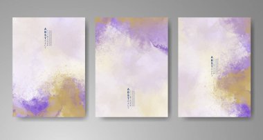 Suluboya geçmişi olan kartlar. Kapak için tasarım, tarih, kartpostal, afiş, logo.