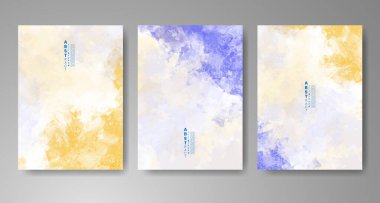 Suluboya geçmişi olan kartlar. Kapak için tasarım, tarih, kartpostal, afiş, logo.