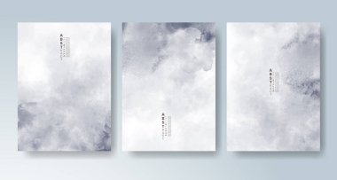 Parlak renkli vektör suluboya arkaplanlı kartlar. Randevunuz, kartpostalınız, afişiniz için tasarım.