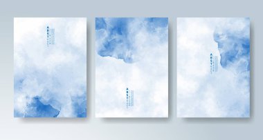 Parlak renkli vektör suluboya arkaplanlı kartlar. Randevunuz, kartpostalınız, afişiniz için tasarım.